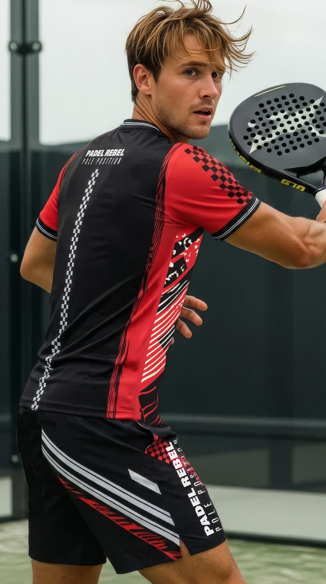 PADEL REBEL - POLE POSITION / V NECK / SLIM CUT