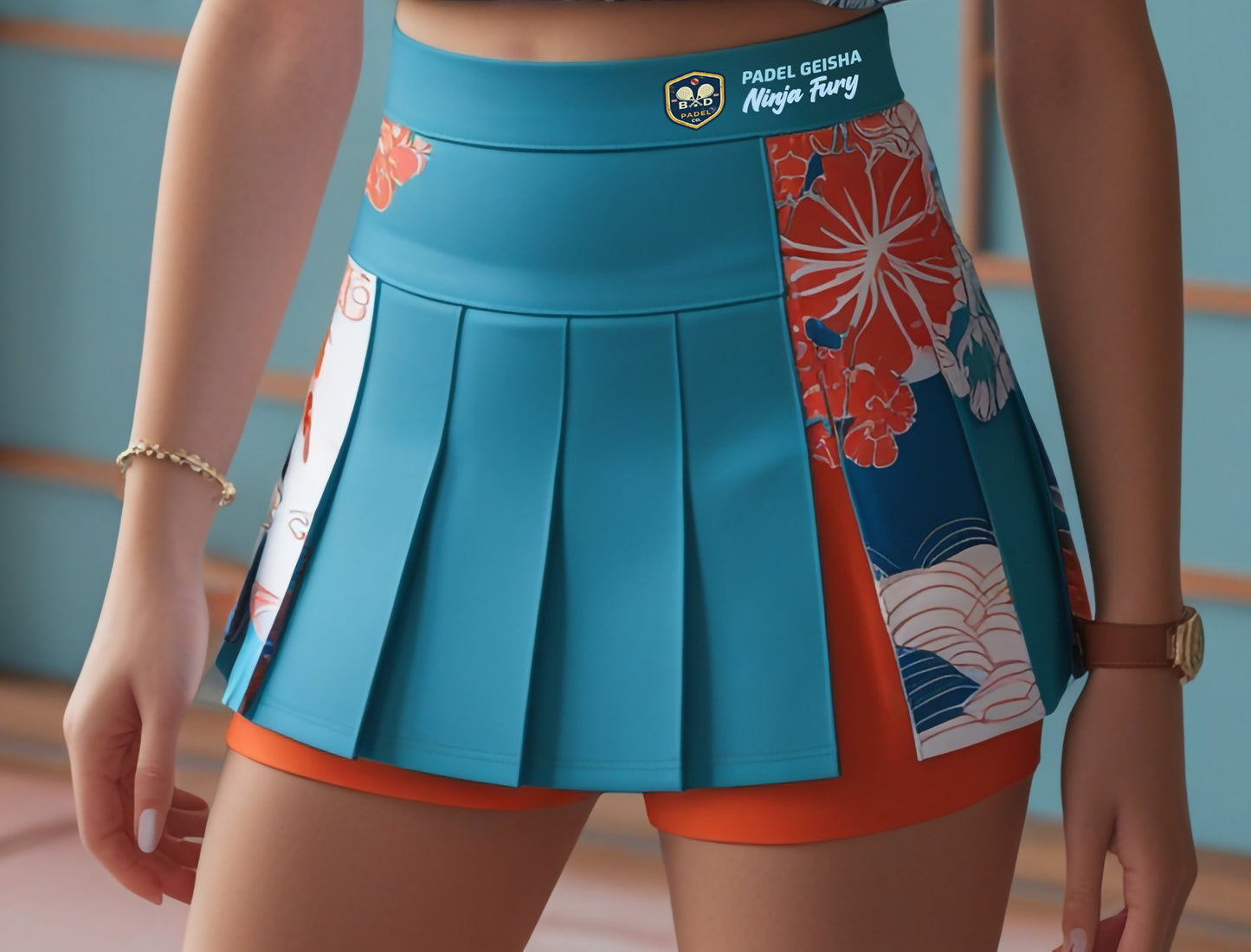 PADEL GEISHA / NINJA FURY / KIMONO RANGE / PADEL SKIRT (Connecting shorts with Pockets)