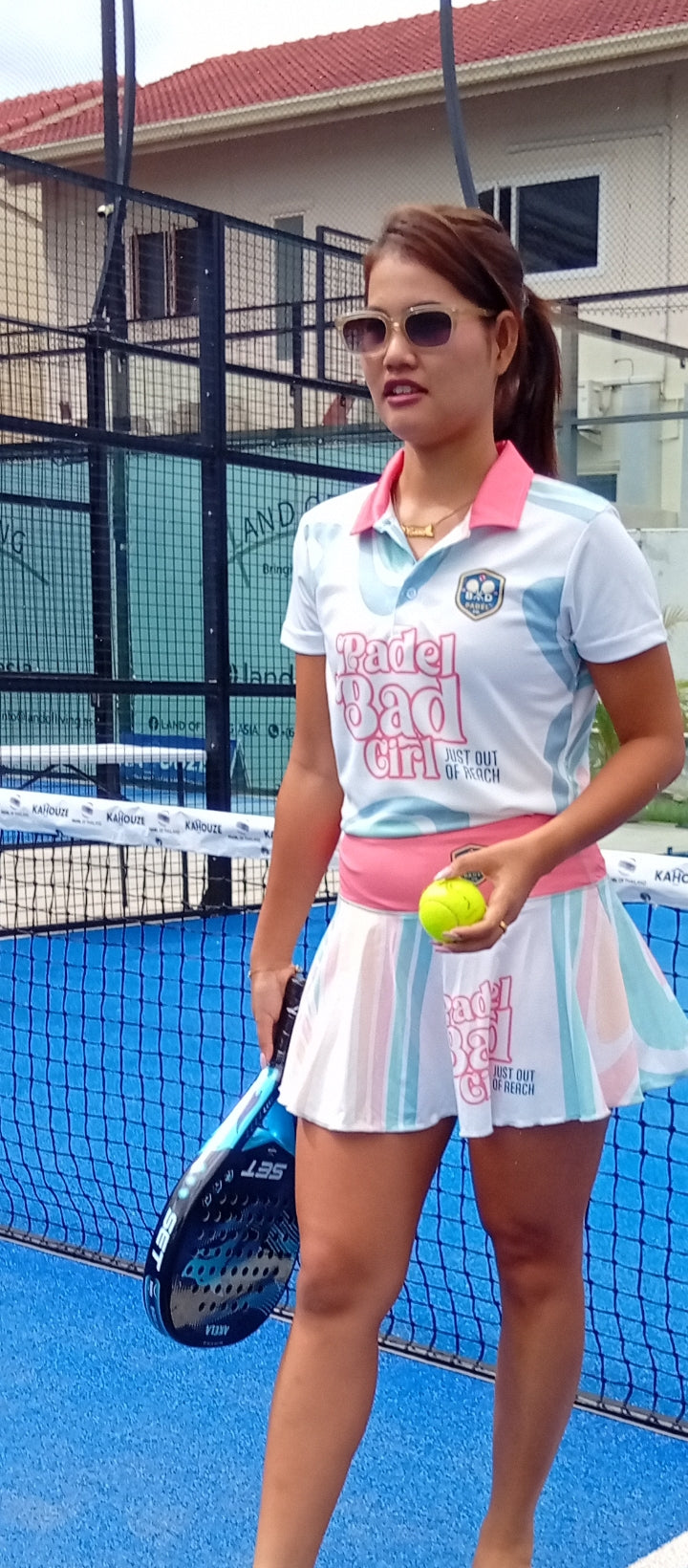 Padel Skirt /PADEL BAD GIRL "JUST OUT OF REACH"  (Pockets in Connecting shorts)
