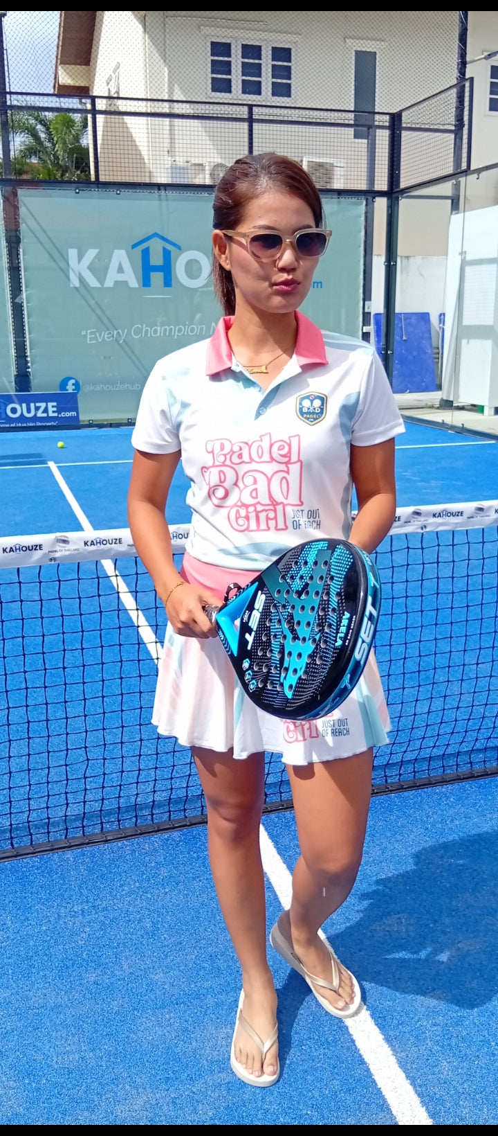 Padel Skirt /PADEL BAD GIRL "JUST OUT OF REACH"  (Pockets in Connecting shorts)