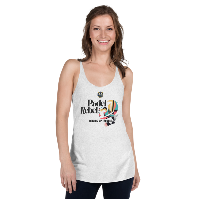 "Serving up Trouble" - Padel Rebel - Racerback Tank Top