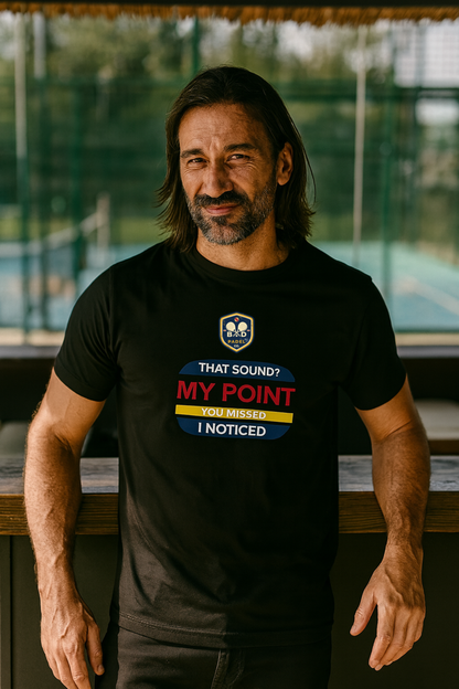 That Sound? My Point." – You Missed. I Noticed. – Women's Padel Tank Top, product view 1 by Bad Padel Co