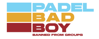 "BANNED FROM GROUPS" - PADEL BAD BOY - Light Weight V Neck – Men's Padel Tank Top, product view 4 by Bad Padel Co