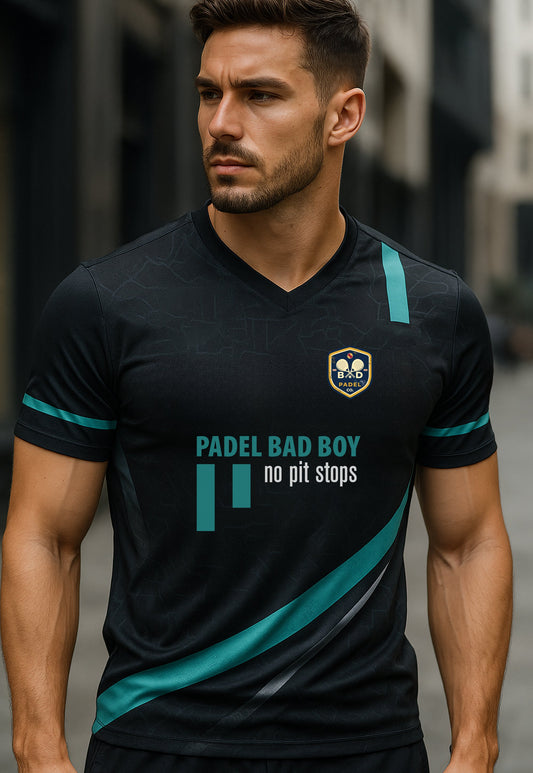PADEL BAD BOY NO PIT STOPS  - Light Weight V-Neck