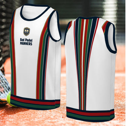 BAD PADEL MANNERS - Sleeveless Tank Top – Men's Padel Tank Top, product view 4 by Bad Padel Co