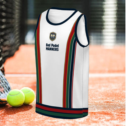 BAD PADEL MANNERS - Sleeveless Tank Top – Men's Padel Tank Top, product view 2 by Bad Padel Co