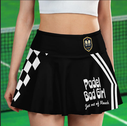 Padel Bad Girl Skirt / "Just out of Reach" (Connecting shorts with pockets)