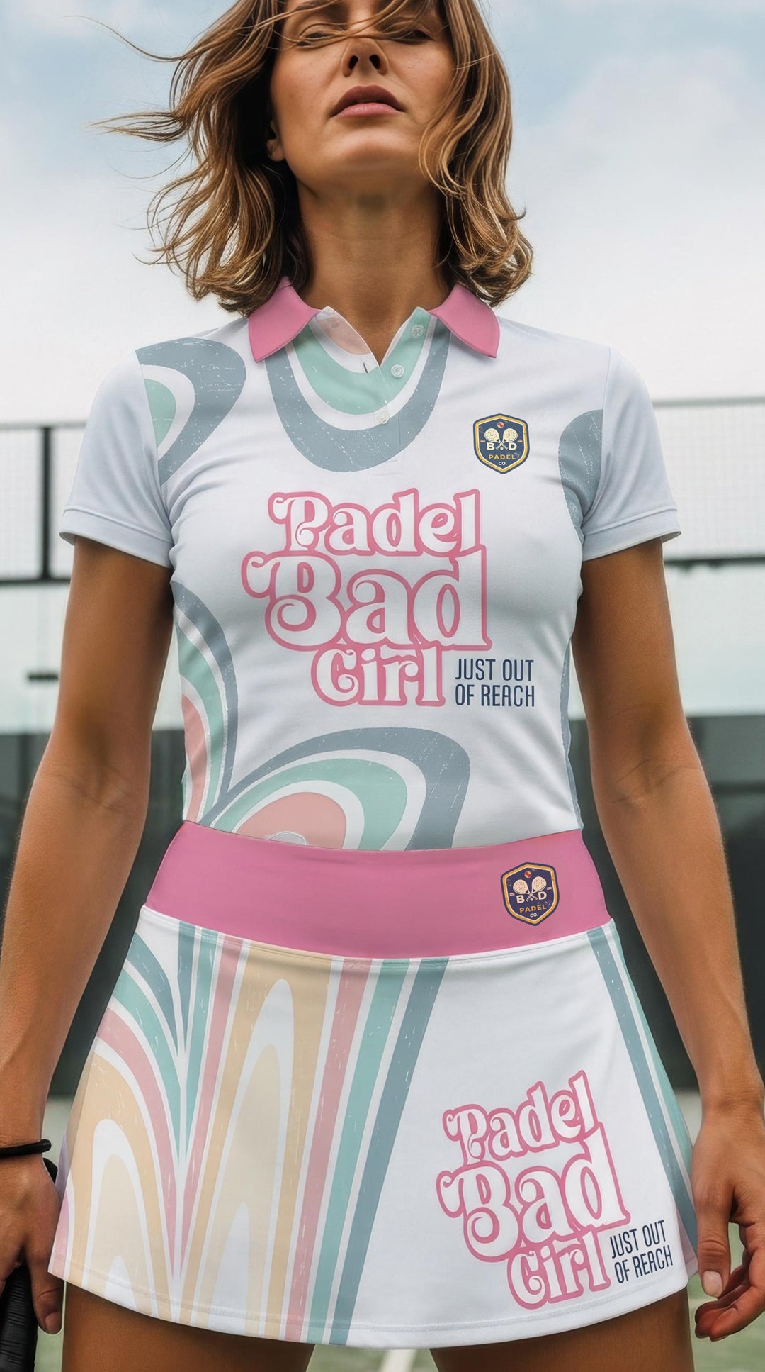 PADEL BAD GIRL - JUST OUT OF REACH - Polo Shirt (Lightweight)
