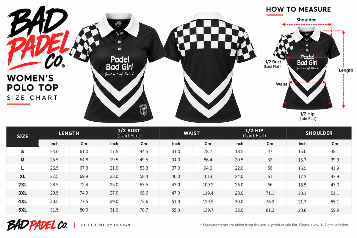 Women's Padel Polo — Bad Girl "Just Out of Reach"