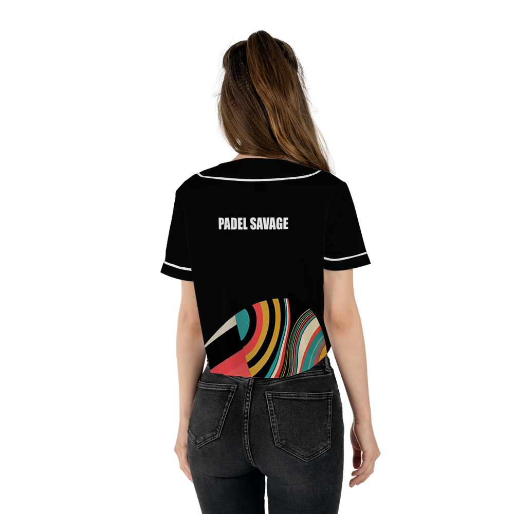 PADEL SAVAGE - LESS GOOD GIRL MORE GAME FACE / CROP TOP