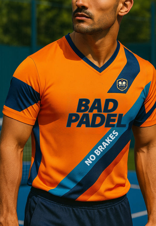 BAD PADEL NO BRAKES - Light Weight V-Neck