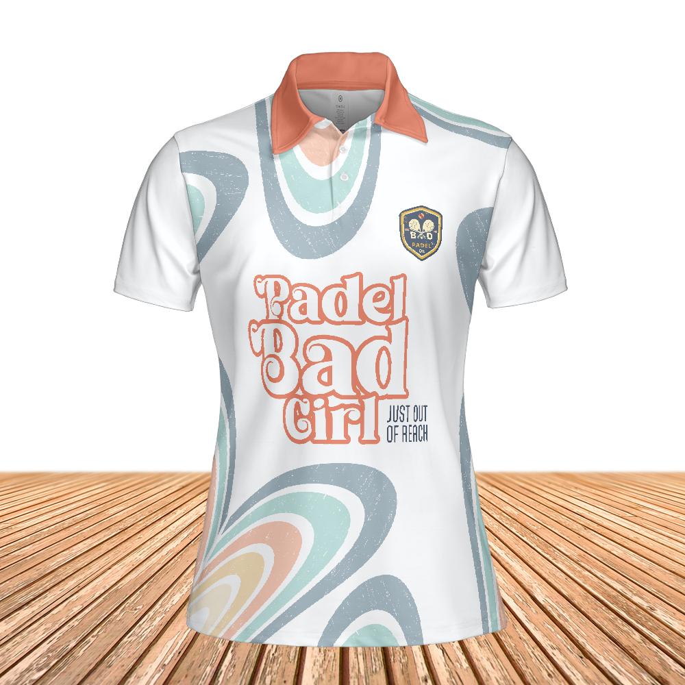 PADEL BAD GIRL - JUST OUT OF REACH - PEACH - Polo Shirt (Lightweight)