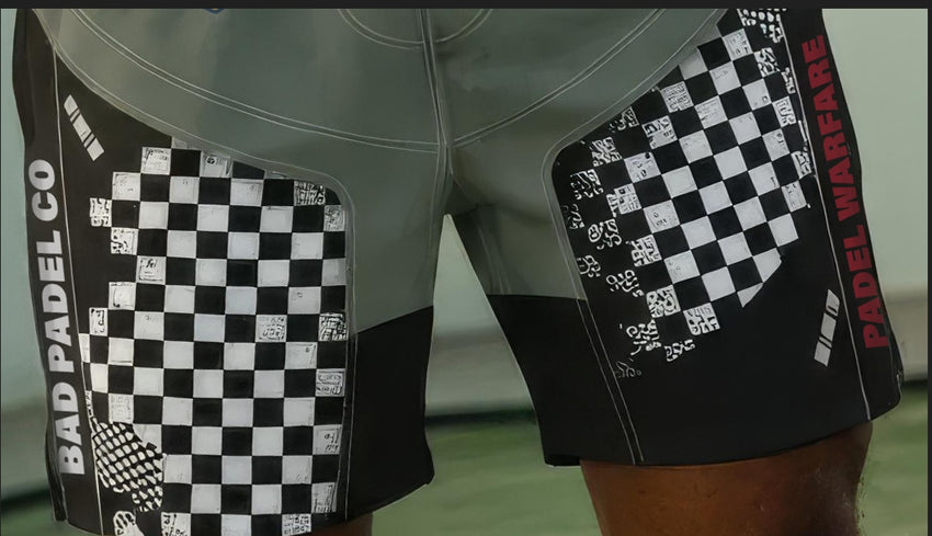 PADEL WARFARE SHORTS – Men's Padel Shorts, product view 3 by Bad Padel Co