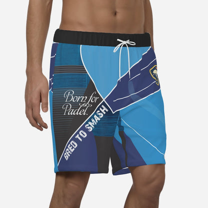 BORN FOR PADEL / BRED TO SMASH – Men's Padel Shorts, product view 2 by Bad Padel Co