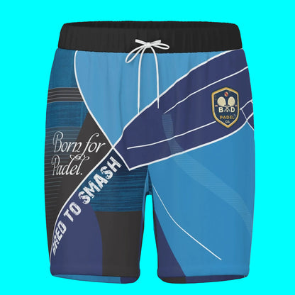 BORN FOR PADEL / BRED TO SMASH – Men's Padel Shorts, product view 1 by Bad Padel Co