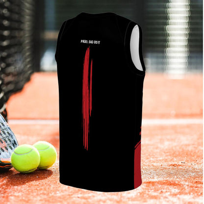 PADEL BAD BOY - Sleeveless Tank Top – Men's Padel Tank Top, product view 3 by Bad Padel Co