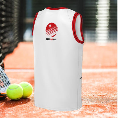 PADEL BAD BOY - Sleeveless Tank Top – Men's Padel Tank Top, product view 3 by Bad Padel Co