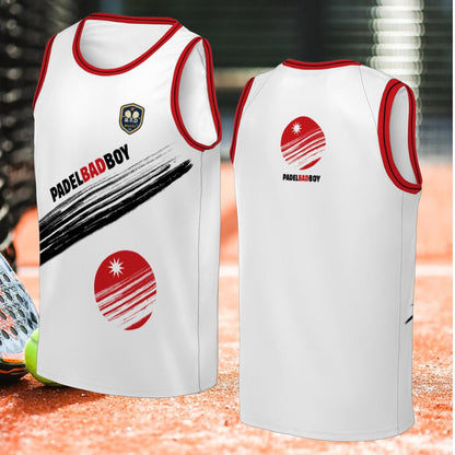 PADEL BAD BOY - Sleeveless Tank Top – Men's Padel Tank Top, product view 2 by Bad Padel Co