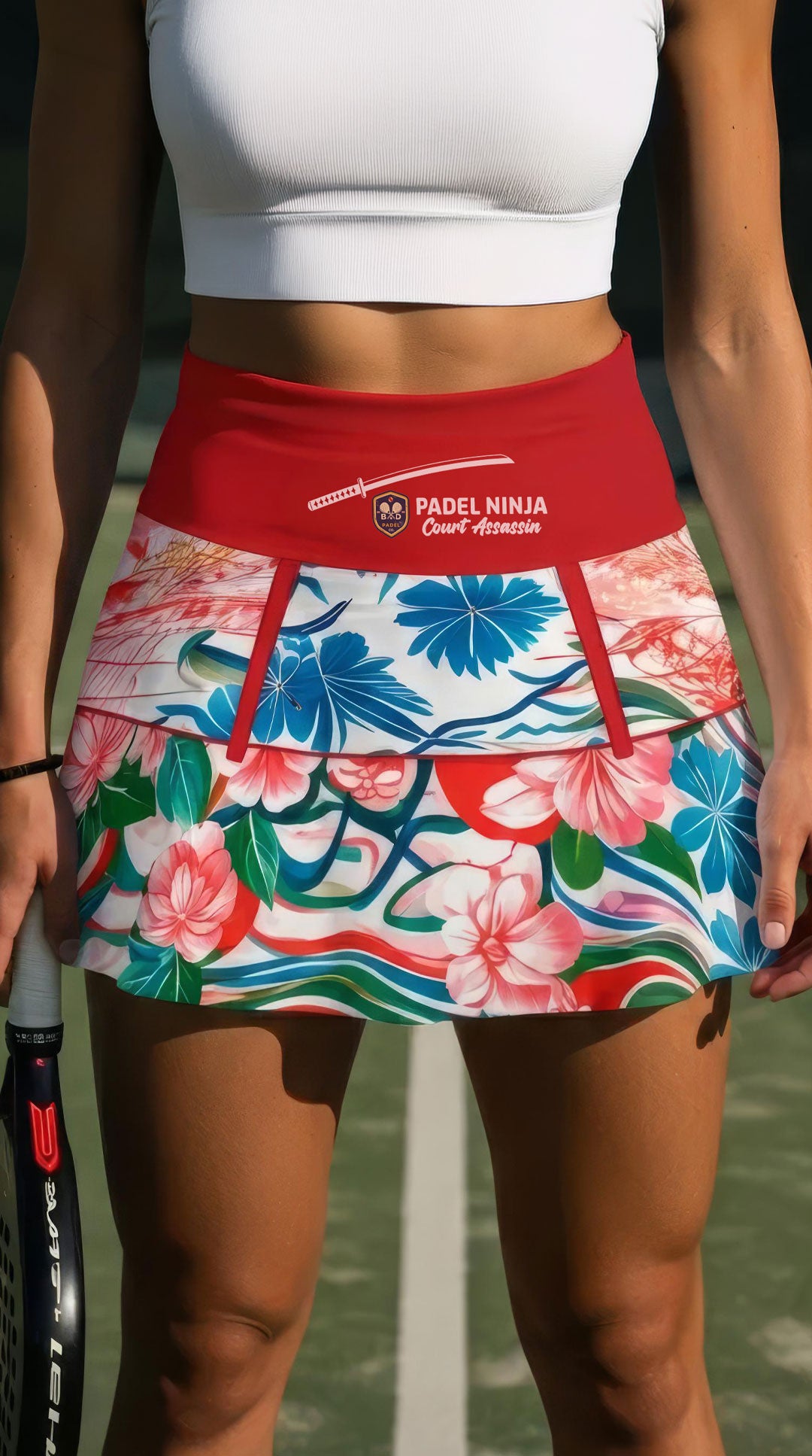 PADEL NINJA / COURT ASSASSIN / KIMONO RANGE / PADEL SKIRT  (Connecting shorts with Pockets)