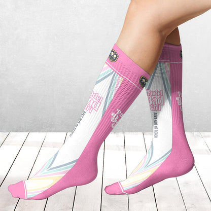 PADEL SMASH SOCKS / PADEL BAD GIRL – Padel Socks, product view 3 by Bad Padel Co