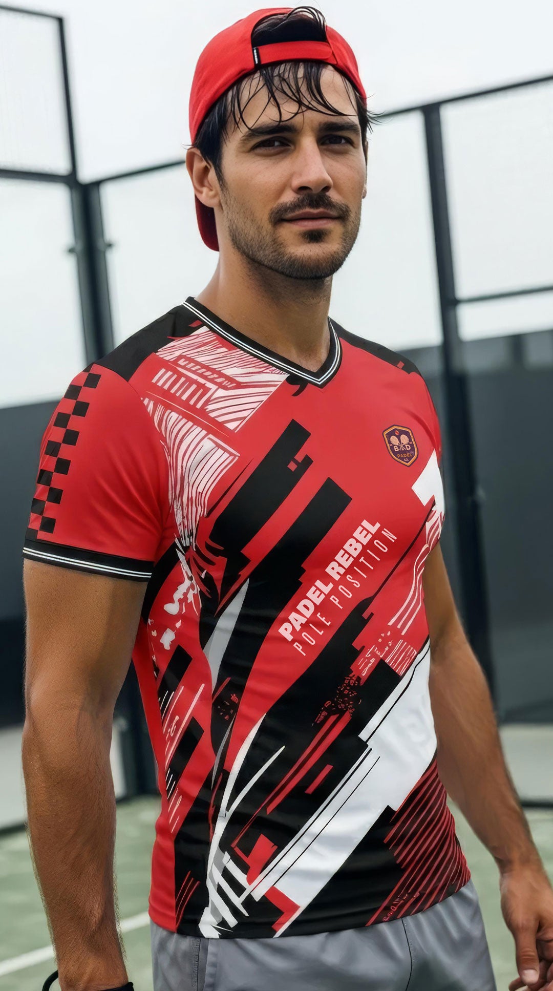 PADEL REBEL - POLE POSITION / V NECK / SLIM CUT
