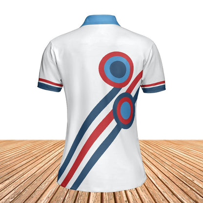 PADEL BAD GIRL - RALLIES NOT RULES - Polo Shirt (Lightweight) – Women's Padel Polo Shirt, product view 3 by Bad Padel Co