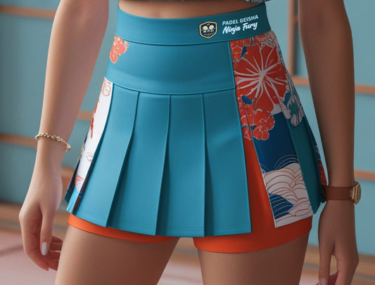 PADEL GEISHA / NINJA FURY / KIMONO RANGE / PADEL SKIRT  (Connecting shorts with Pockets)