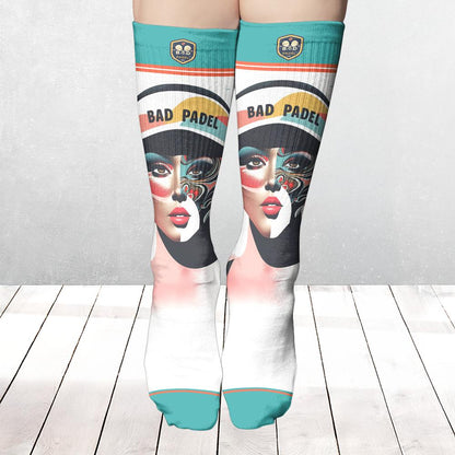 PADEL SMASH SOCKS / PADEL SAVAGE – Padel Socks, product view 2 by Bad Padel Co