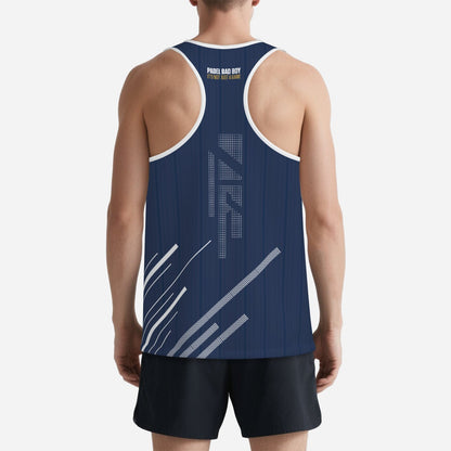 PADEL BAD BOY / IT'S NOT JUST A GAME – Men's Padel Tank Top, product view 2 by Bad Padel Co