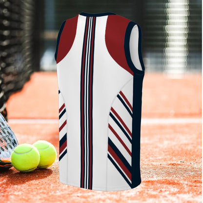 REBEL ON COURT - UNCOACHABLE - Sleeveless Tank Top – Men's Padel Tank Top, product view 2 by Bad Padel Co