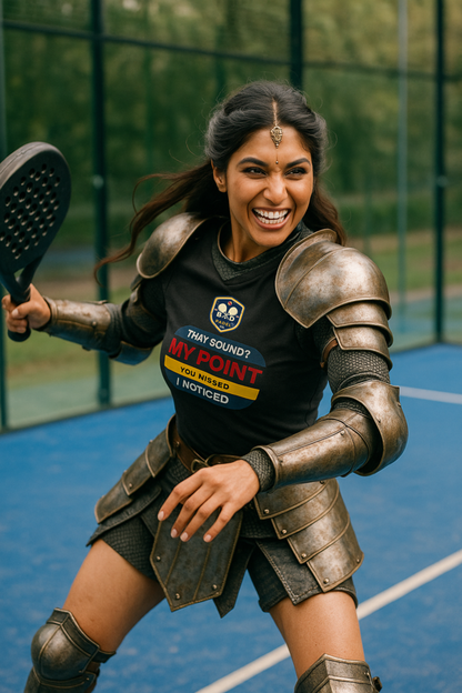 That Sound? My Point." – You Missed. I Noticed. – Men's Padel Tank Top, product view 5 by Bad Padel Co