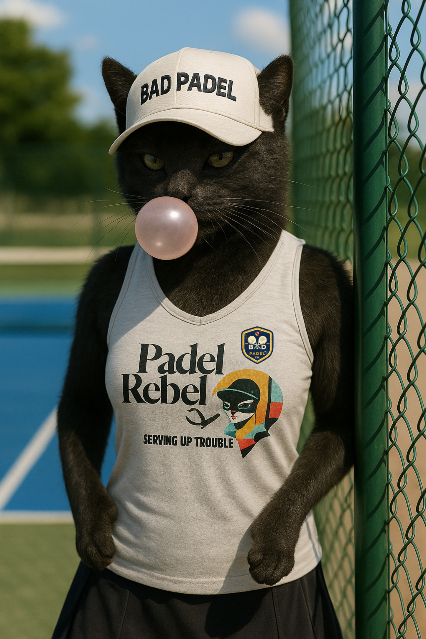 "Serving up Trouble" - Padel Rebel - Racerback Tank Top