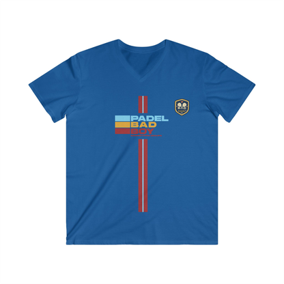"BANNED FROM GROUPS" - PADEL BAD BOY - Light Weight V Neck – Men's Padel Tank Top, product view 2 by Bad Padel Co