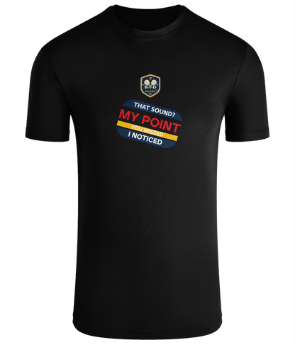That Sound? My Point." – You Missed. I Noticed. – Women's Padel Tank Top, product view 4 by Bad Padel Co