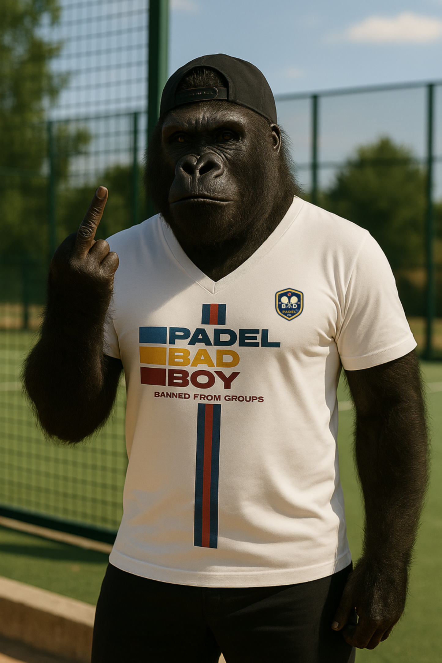 "BANNED FROM GROUPS" - PADEL BAD BOY - Light Weight V Neck