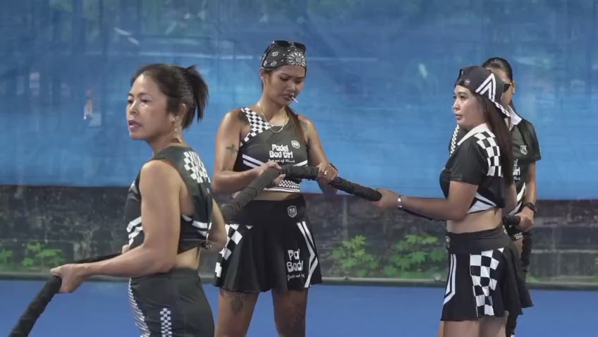 Load video: Bad Padel collections on court