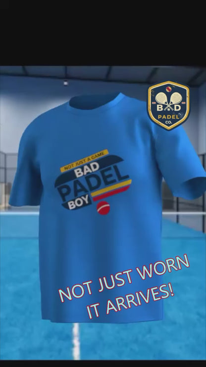 Men's Padel T-Shirt — Bad Boy "It's Not Just a Game"