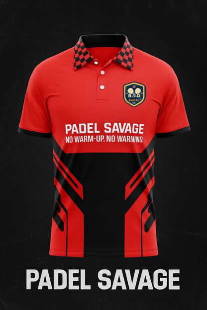Men's Padel Polo Shirt — No Warm Up, No Warning | Bad Padel Co