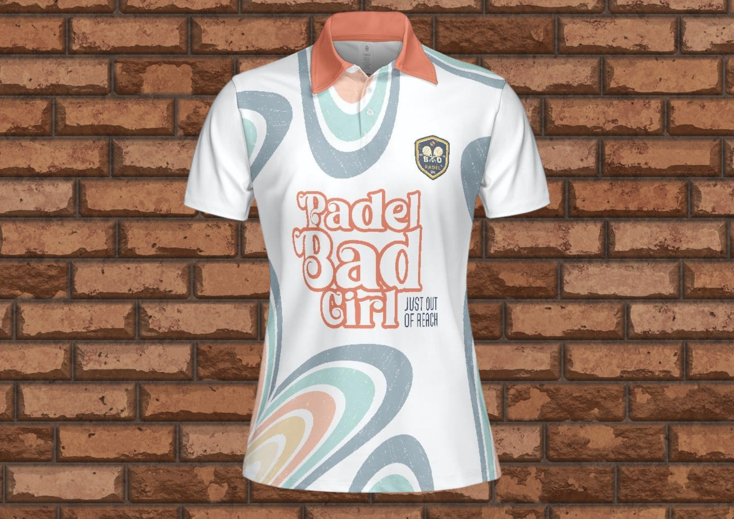 PADEL BAD GIRL - JUST OUT OF REACH - PEACH - Polo Shirt (Lightweight)