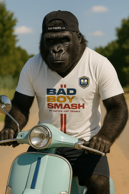 Men's Padel V-Neck — No Tactics, Just Trouble | Bad Padel Co
